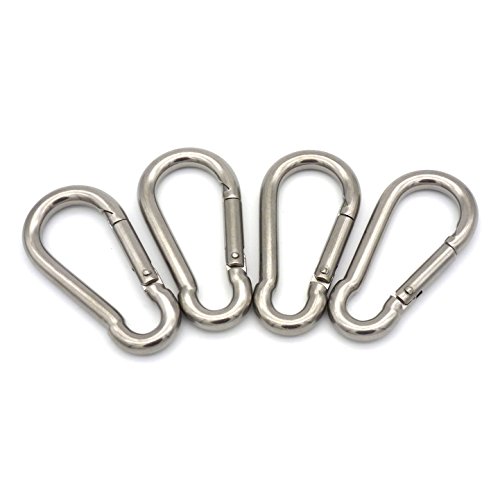 Topinstock 5/16-Inch 304 Stainless Steel Heavy Duty Spring Snap Link Hook Spring Buckle Pack Of 4 #TOP6