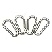 TOPINSTOCK 5/16-Inch 304 Stainless Steel Heavy Duty Spring Snap Link Hook Spring Buckle Pack of 4