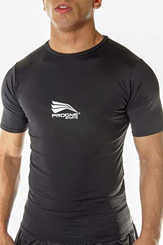 PROGNE SPORTS CT9100, Camisa Termica Manga Curta, M, Azul