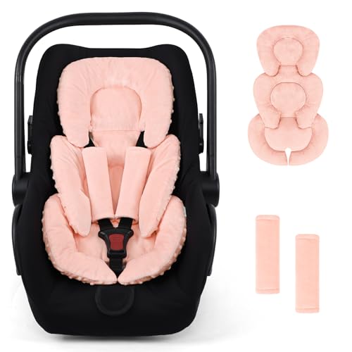 Image of GFU Infant Stroller mat, Fits for Stroller, Swing, Orange