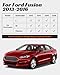 for 2016-2013 Ford Fusion Floor Mats Cargo Liner S SE Titanium Rubber Trunk Carpet All Season Weather Protection Waterproof Anti-Slip Tech Automotive 2015 2014 Car Accessories Black Not for Hybrid