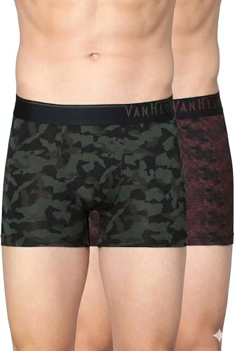 Image of Van Heusen Men Trunk | Premium Innerwear | 4 Way Stretch | No Ride Up | Super Soft on Skin - Feels Like Butter | Premimum Handfeel | Modern Prints | Style 30048 | Available in Pack of 1 & 2