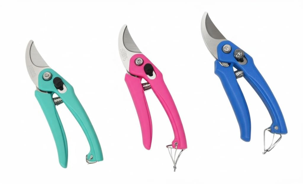 Hand Pruner Cutter Combo Pack of 3 | Heavy Duty Gardening Tools Grass Cutter, Plant Cutter for Home Garden, Wood Branch Trimmer, Garden Tools Accessories (Steel Blade, Assorted)-image-20