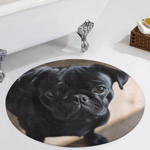 Paillasson rond antidérapant doux pour une chambre chaleureuse - 6