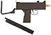 bbtac m42f airsoft smg folding wire stock 200 fps spring gun with 26 round clip/magazine(Airsoft Gun)