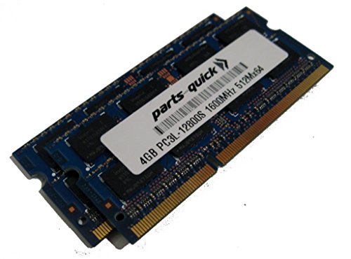 parts-quick 8�M�K�o�C�g�L�b�g�i2 X 4�M�K�o�C�g�j�G�C�T�[�M�]E1-432-4675 DDR3L PC3L-12800 SODIMM��RAM�̃�����