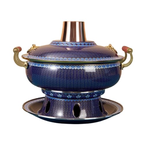 Olla caliente china cobre 32cm miniatura 1