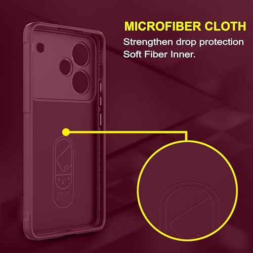Image of Zapcase Back Case Cover for Realme P4 Pro 5G | Compatible for Realme P4 Pro 5G Back Cover | Liquid Silicon Magic Case with Camera Protection | Plum