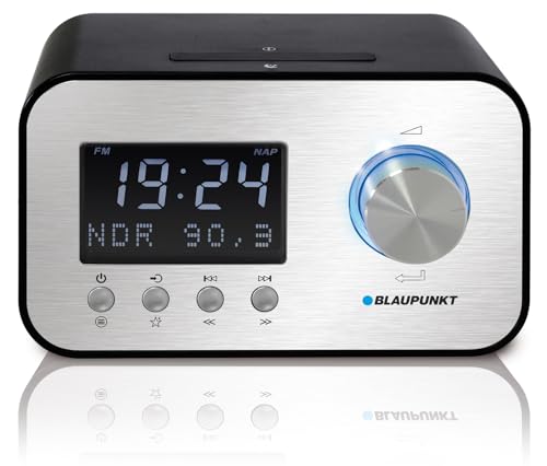 Blaupunkt CLRD 40 Radiowecker DAB+ mit Stromkabel – Digitaler Radio Wecker mit RDS, Funkuhr, dimmbarem LCD-Display, Sleep-Timer, Weckfunktion, UKW,...