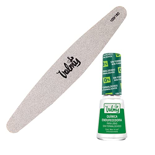 Valmy Química Endurecedora Y Lima Profesional Doble Cara 100/180...