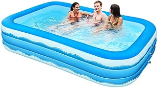 HOUSN Paddling Pool, Swimming Pool Inflatable Pool Toys Pool Swimming Pool Toys Paddling Pool Above Ground Pool for Backyard Indoor & Outdoor, Fast Set 118" X 72" X 22"
