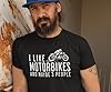 Getting Shirty I Like Motorbikes and Maybe 3 People Motorcycle Slogan T-Shirt (UK, Alpha, XXL, Regular, Regular, Black) #3