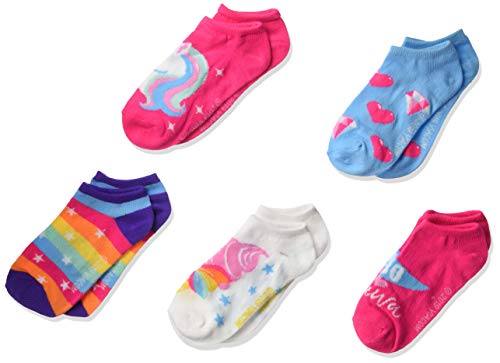 Jojo Siwa Girls 5 Pack No Show Socks