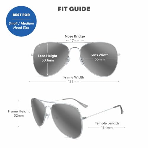 Image of Knockaround Mile Highs Polarized Aviator Sunglasses for Men & Women - UV400 Protection