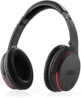 August Active Noise Cancelling Bluetooth Headphones EP735 - ANC Bluetooth Headphones for Smartphones/Tablet/Computer - Reduce Air Travel Engine Noise - [Grey]