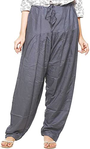 abrav Woman's Plain Cotton Salwar Free Size || Plain Patiala || SEMI Patiala Pants || Solid Cotton//Free -Size-picture-11
