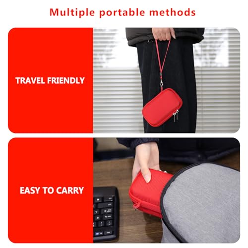 Image of Hard Travel Case for Sony ZV-1, ZV-1F, ZV-1 II Digital Camera, Red