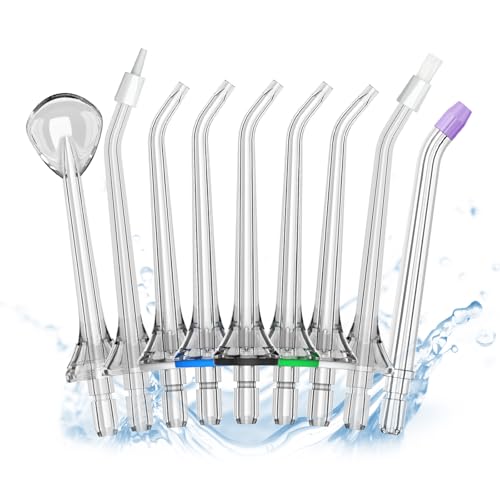 Replacement Heads for AUIEI Water flosser, Water Flosser Replacement Tips for AUIEI Water flosser, 9 Jet Tips