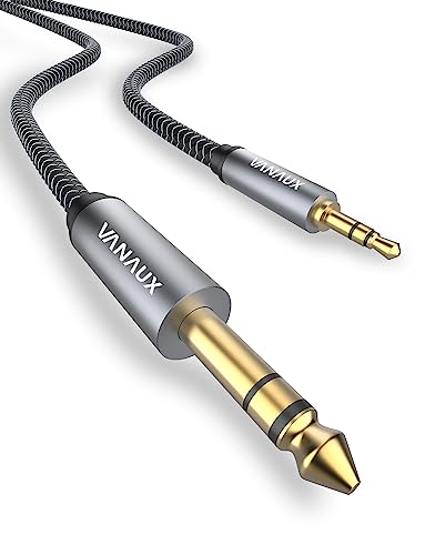 VANAUX 3.5mm to 6.35mm I[fBIϊP[u 3.5mm~jvO to 6.35mmWvO IX-IX XeIP[u Xs[J[AAvAM^[Az[Vl}@Am[gp\RAwbhtHɓKĂ܂ (O[-IX