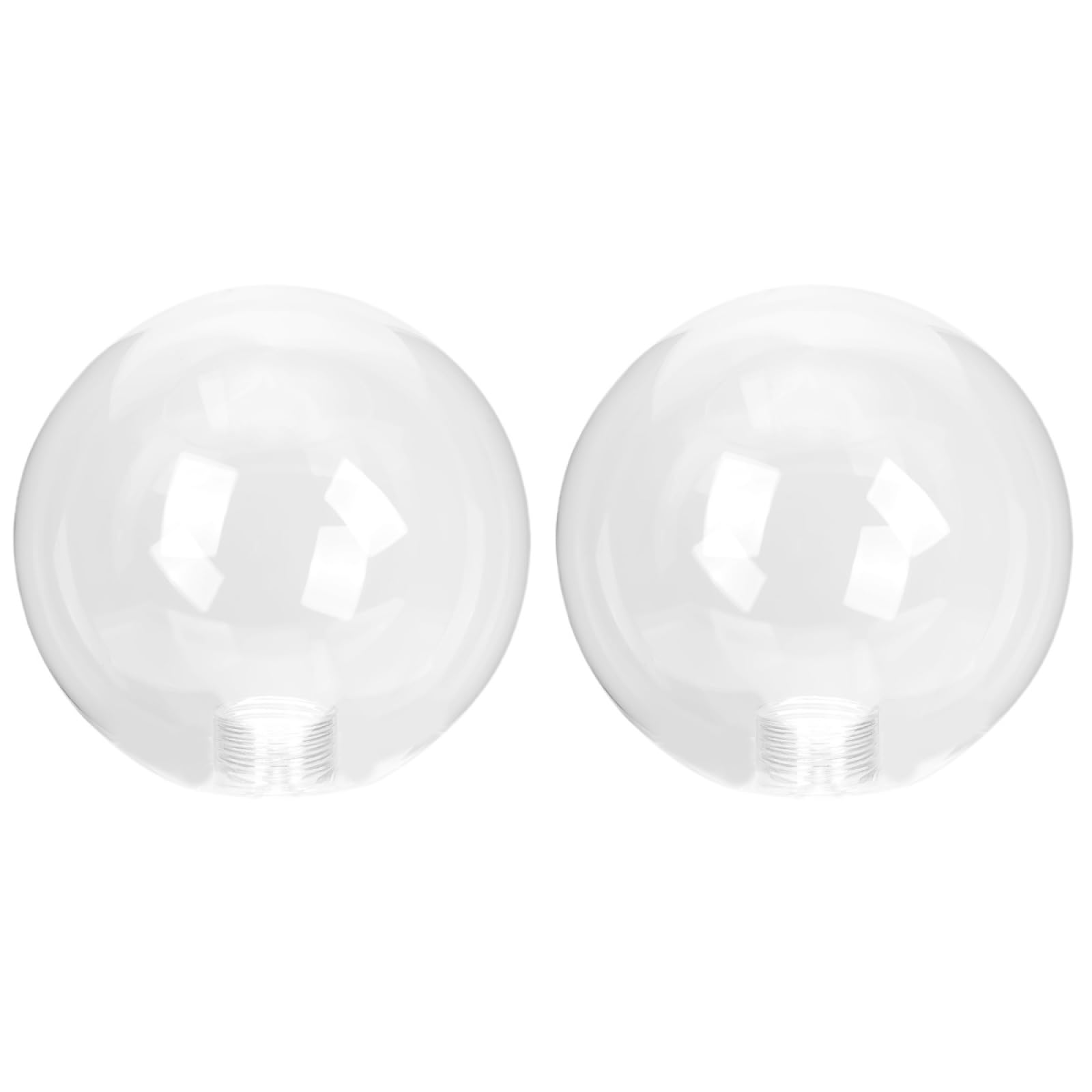 Hemobllo 2Pcs Glass Globe Lampshade : Transparent G9 Socket Ceiling Lamp Shade for Indoor Chandeliers, 4.72X4.72X4.72in