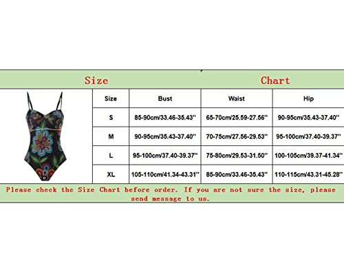 Maiô feminino com estampa vintage, 1 peça, maiô monoquíni, 1 peça, tanquíni, short de praia, Preto,