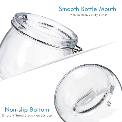 Save on YEBODA 16oz Glass Food Storage Jars with Airtight Lids (6 Pack) - Image 5