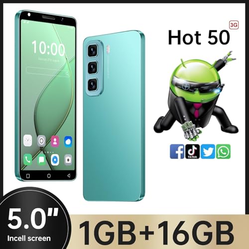 Jtqtj Hot50 - Telefono Cellulare, Display Da 5,0 Pollici, Dual Sim, 16 Gb Rom/Up Fino A 128 Gb, Doppia Fotocamera, Supporto Wifi, Gps, Telefono Bluetooth Android Phone (Viola) - 5
