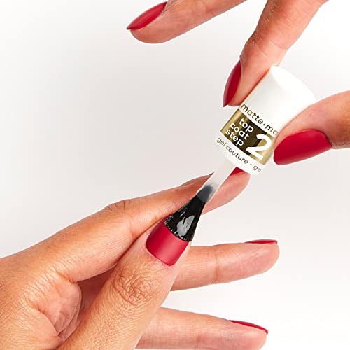 essie Matte Top Coat mit mattem Finish, Überlack zum Versiegeln und Schützen der Maniküre ohne UV Licht, Gel Couture… – Bild 8