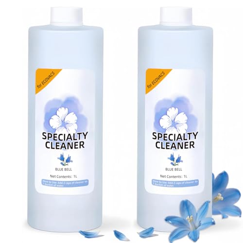for ECOVACS Multi-Surface Floor Cleaning Solution 2 Pack Floor Cleaner Compatible with DEEBOT T30S COMBO / T30S / X2 COMBO/ X2 OMNI/ T20 OMNI / X1 OMNI / X1 TURBO / T10 OMNI 1L