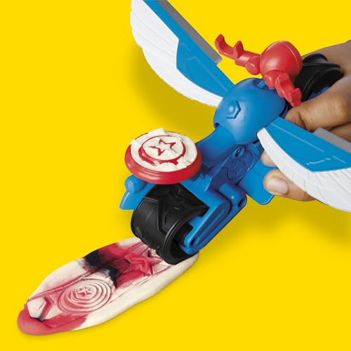 Play Doh Marvel Captain America Moto tranchante Coffret de pâte à Modeler - vue 8