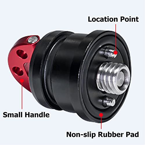 IFOOTAGE Magic Arm Series,5.5/9.5/7/11/32inch,Cold Shoe Head for LED Flash,Light,Microphone,Monitor,Large Wing Nut,Aluminum Alloy Stable Structure (QR Head) - Image 2