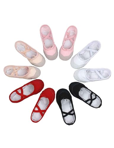 Daydance Ballet Slippers Soft Split Sole Dance Shoes (Toddler, Kids, Boys, Girls, Adult)3