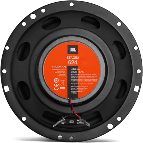 JBL Stage2 624 2-Wege Auto Lautsprecher Set von Harman Kardon - 240 Watt KFZ Autolautsprecher Boxen 16 - 17 cm