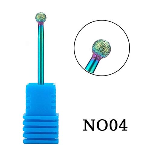 Preisvergleich Produktbild HAIK Metallschleifkopf Profi-Nagelbohrer Polierschleifwerkzeugkopf Farbüberzug professionelle Fräser Maniküre (Size : 4)
