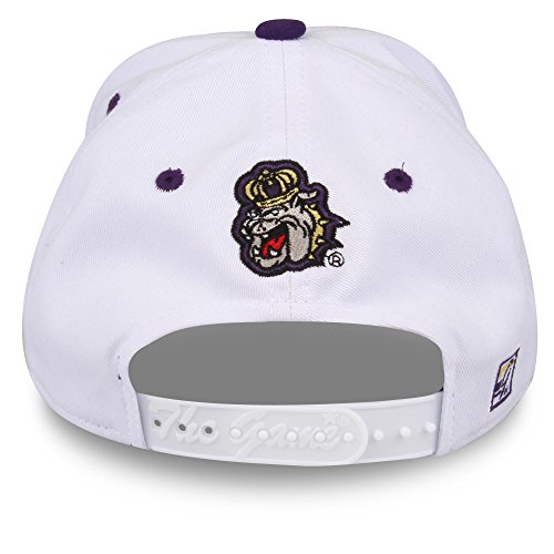 Gorra unisex NCAA James Madison Dukes blanca ajustable miniatura 2