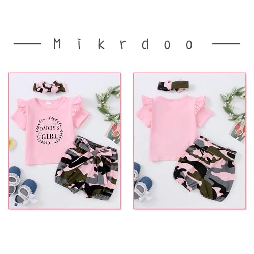 Mikrdoo Baby Girl Clothes Toddler Girl Summer Outfits Shirts Tops Ripped Denim Shorts Set Little Girl Clothes3