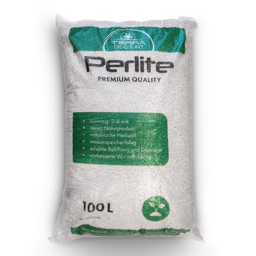 Perlite 100 Liter für Pflanzen/Garten - Perlit dient zur Wasserspeicherung Bewurzelung oder Anzucht - Hervorragend zur Boden- Substratverbesserung und Bodenbelüftung