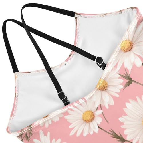 Flowers Floral Daisy Girls One Piece Swimsuit Beach Swimwear 208500384