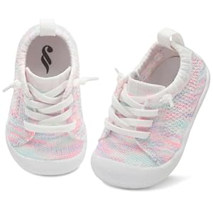 JIASUQI Baby Shoes for Toddler Boys Girls Sneakers Slip on Walking Shoes for Babies