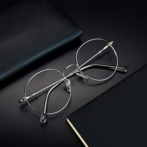 Image of VisionGlobal Blue Light Blocking Glasses for Women Men, Computer Reading, TV Glasses, Stylish Oval Frame