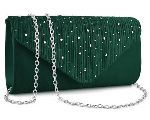 Image of TINDTOP Evening Clutch Purses for Women Handbags for Formal Wedding Party Cocktail Prom Crossbody Shoulder Envelope Bag | for Formal Wedding