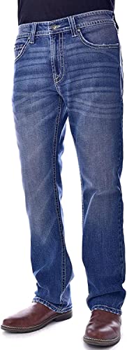 Axel Men's Slim Boot Cut Jeans - Harbor (Medium Wash) 34W x 32L2