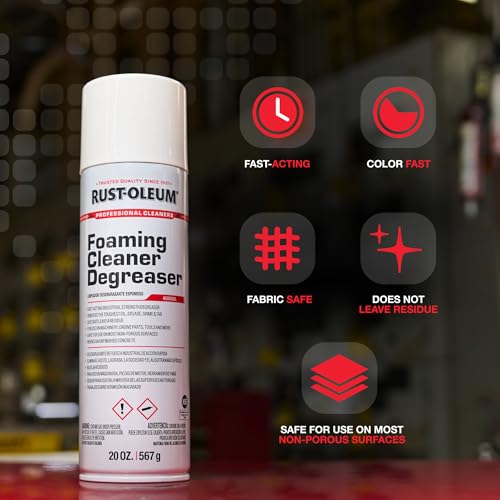 Rust-Oleum Professional Cleaners Foaming Cleaner Degreaser | 20oz Aerosol Can | Professional Strength - image 6