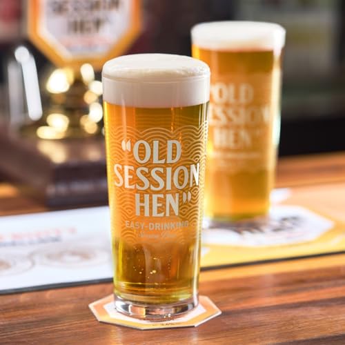 Old Session Hen Beer 8 x 500ml Bottles – Easy Drinking British Session Ale with Smooth Malt and Balanced Hops, Refreshing Beer at 3.4% ABV in Classic Bottle Pack