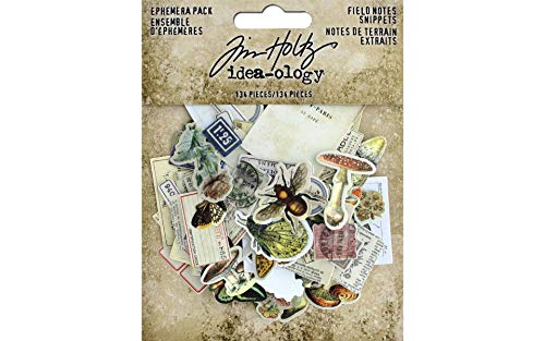 Tim Holtz - Advantus TH94049 Ephemera SNIPPETS ID FIELDNOTES, us:one Size, Field Notes