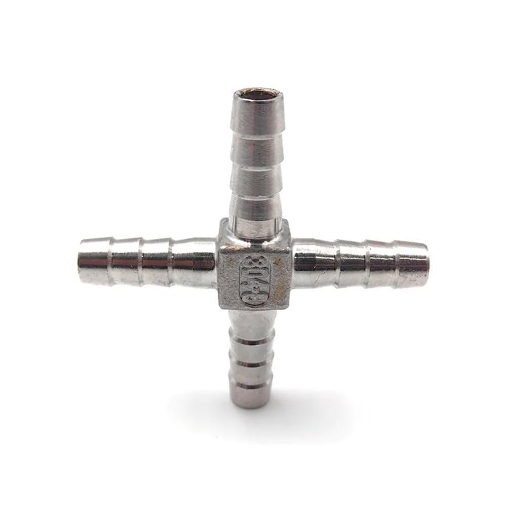 AARTERZZA 1pc Cross 25mm SS304 Hose Hose Hook Four-Way Water Gas Splitter Homebrew Pipe Fittings