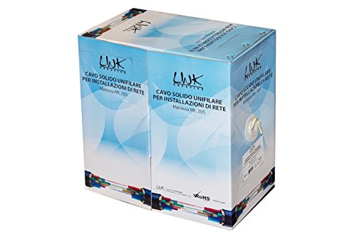 LK305S6S Cavo Solido Schermato per Reti Categoria 6 CCA in Matassa 305 m