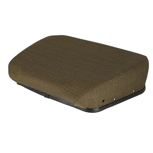 Seat Cushion Hydraulic Suspension Fabric Brown - Economy Compatible with John Deere 4450 6600 4640 4630 9500 4320 4440 4850 4230 4455 4040 4430 9400 9400 4250 4650 9600 7720 8430 4050 4240 7700 7700