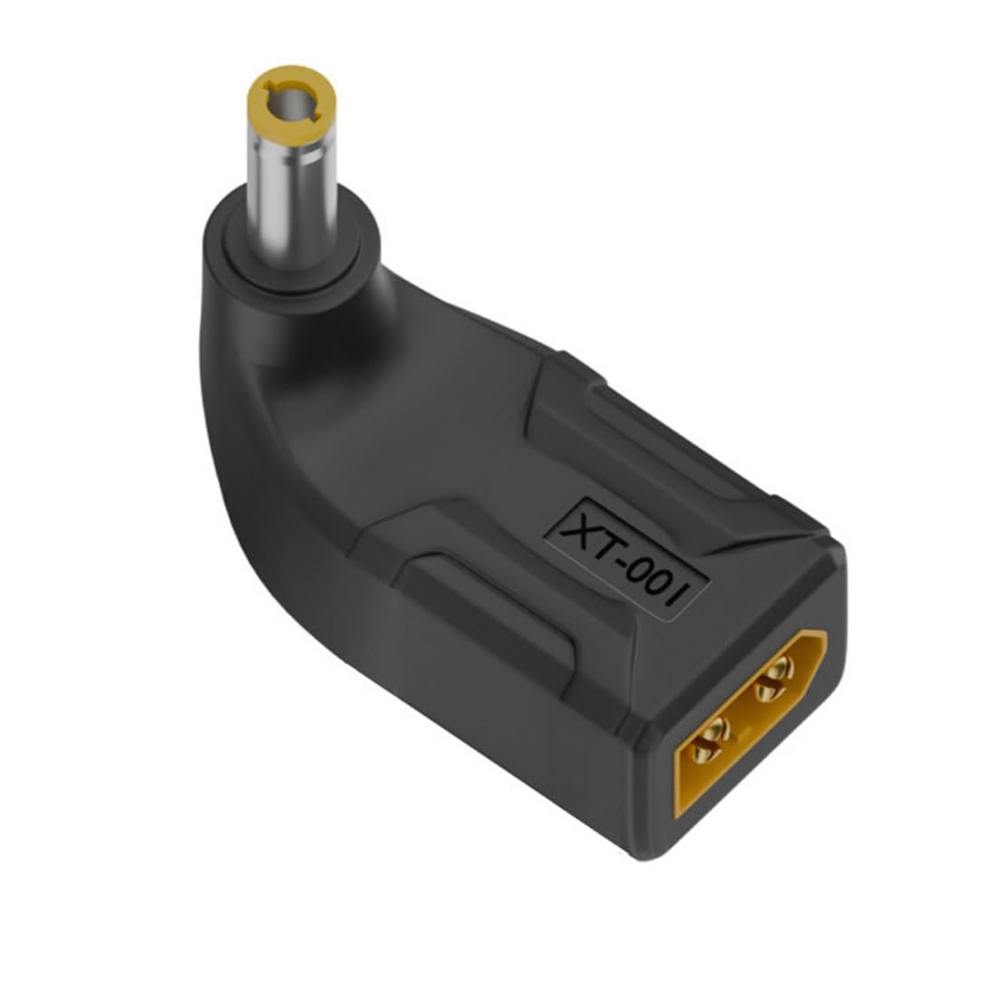 chenyang XT60 to DC Adapter, DC 5.5 x 2.5 mm Male to XT60 Male 90 Degree Angled Bi-Directional Charging Converter for Aircraft Models/Car Models Charging Cable XT60 Model Plug — image 1