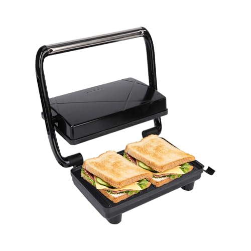 NPYELP Sandwich Maker Panini Press Grill with Non-Stick Coated Plates, Easy to Clean and Store, Opens 180 Degrees Perfect for Cooking French Toast, Omelet, Grilled Cheese, Panini